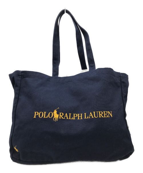 POLO RALPH LAUREN（ポロ・ラルフローレン）POLO RALPH LAUREN (ポロ・ラルフローレン) BEAMS (ビームス) 別注トートバッグ ネイビーの古着・服飾アイテム