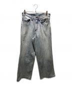 SUGARHILLシュガーヒル）の古着「FADED MODERN DENIM WIDE TROUSERS　23AWPT05」｜インディゴ