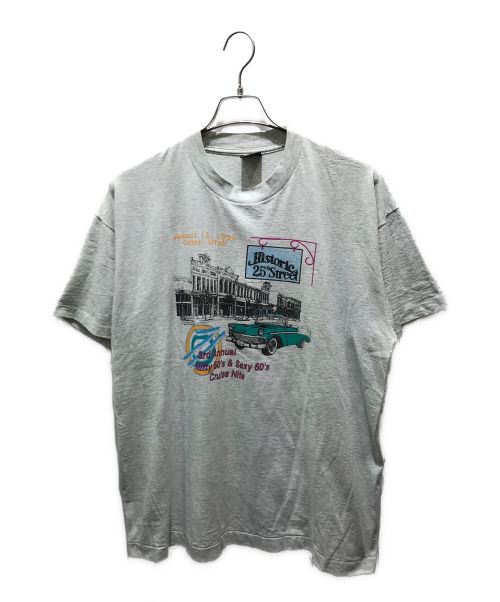 Hanes（ヘインズ）Hanes (ヘインズ) プリントTシャツ グレー サイズ:XLの古着・服飾アイテム