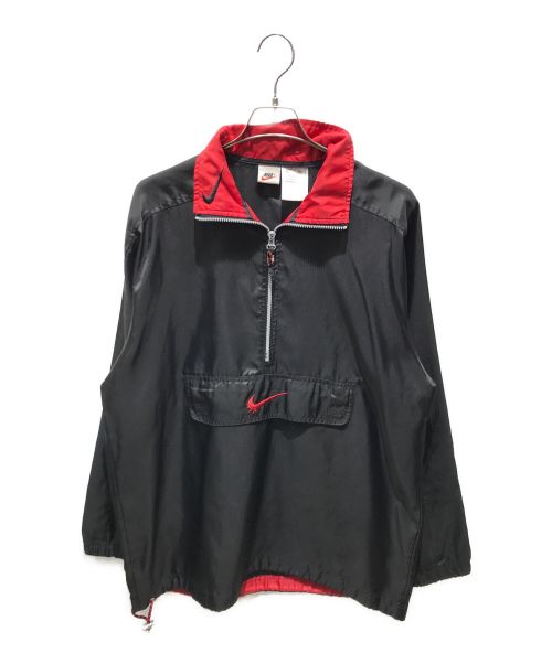 NIKE（ナイキ）NIKE (ナイキ) ナイロンハーフジップジャケット ブラック サイズ:Lの古着・服飾アイテム