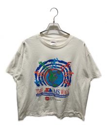 Hanes（ヘインズ）の古着「半袖Tシャツ　90ｓ USA製 シングルステッチ」｜ホワイト