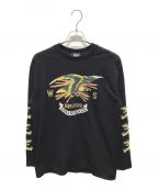 WILDSIDE×BROSHワイルドサイド×ブロッシュ）の古着「Long Sleeve T-Shirt Tattoo　SS-T93-003」｜ブラック