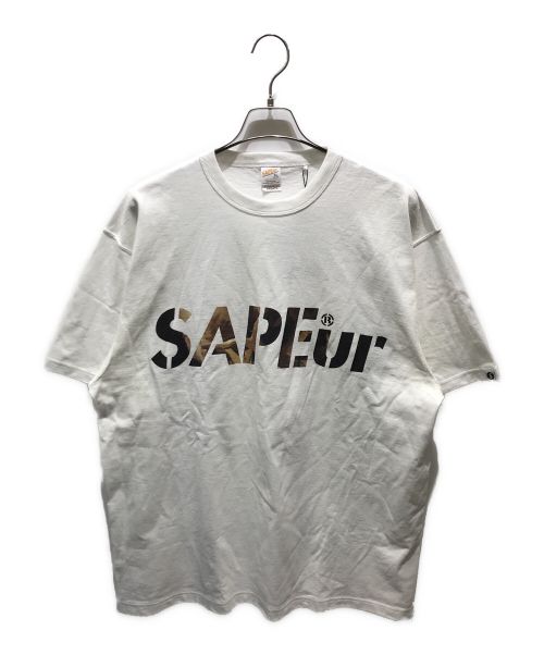 a elegantes sapeur（エレガンティス サプール）a elegantes sapeur (エレガンティス サプール) スカルバックプリントTシャツ ホワイト サイズ:XL 未使用品の古着・服飾アイテム