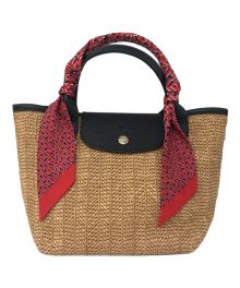 LONGCHAMP（ロンシャン）の古着「カゴバッグ」｜ベージュ