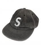 SUPREMEシュプリーム）の古着「WASHED DENIM S LOGO 6-PANEL」｜グレー