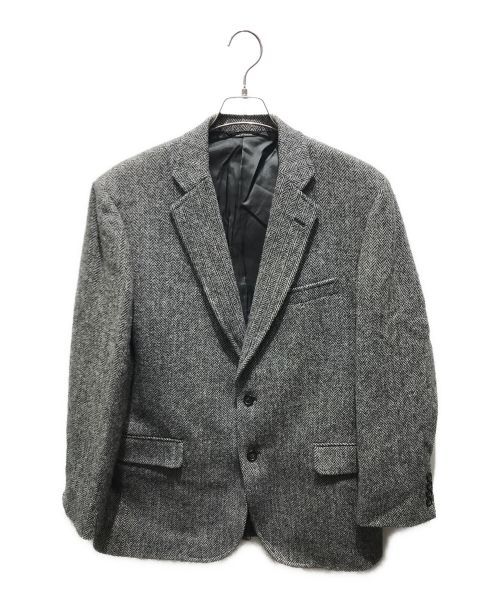 BROOKS BROTHERS（ブルックスブラザーズ）BROOKS BROTHERS (ブルックスブラザーズ) Harris Tweed (ハリスツイード) ヘリンボーンウールテーラードジャケット グレー サイズ: 43Rの古着・服飾アイテム