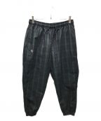 WTAPSダブルタップス）の古着「ストレッチリップストップ チェック パンツ　222TQDT-PTM05　 INCOM 02 TROUSERS COPO. RIPSTOP」｜グリーン