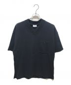 COLUMNコラム）の古着「VネックTシャツ　22-230-13-080020」｜ネイビー