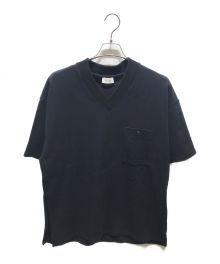 COLUMN（コラム）の古着「VネックTシャツ　22-230-13-080020」｜ネイビー