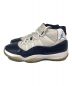 NIKE (ナイキ) ミッドカットスニーカー　378037-123　AIR JORDAN 11 RETRO WIN LIKE 82　エアジョーダン11 レトロ ウィン ライク82 ホワイト×ネイビー サイズ:28.5cm：10000円