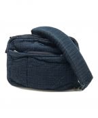 Porter Classic×muatsuポータークラシック×ムアツ）の古着「NEWTON SASHIKO SHOULDER BAG」｜インディゴ