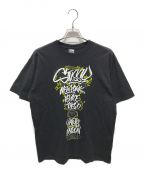 Stussy Bornステューシー ボーン）の古着「Raised Handstyles Tee」｜ブラック