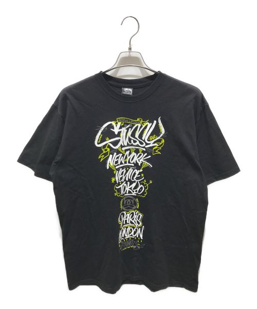 Stussy Born（ステューシー ボーン）Stussy Born (ステューシー ボーン) Raised Handstyles Tee ブラック サイズ:Lの古着・服飾アイテム