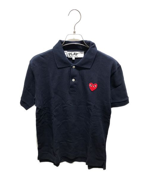 PLAY COMME des GARCONS（プレイ コムデギャルソン）PLAY COMME des GARCONS (プレイ コムデギャルソン) ポロシャツ　AZ-T006 ネイビー サイズ:Sの古着・服飾アイテム