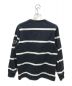 SUPREME (シュプリーム) Striped Rugby Polo Shirt ネイビー サイズ:Ｍ：6000円