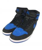 NIKEナイキ）の古着「ハイカットスニーカー　Air Jordan 1 Retro High OG Royal Reimagined　エアジョーダン1レトロハイ　DZ5485-042　」｜ブラック×ブルー