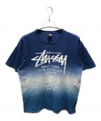 stussyステューシー）の古着「ロゴTシャツ」｜ブルー