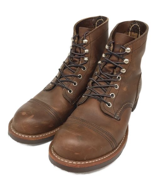 RED WING（レッドウィング）RED WING (レッドウィング) レースアップブーツ　Iron Ranger ブラウン サイズ:24.5㎝の古着・服飾アイテム