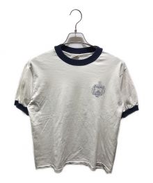 US NAVAL ACADEMY STORE（ユーエス ノーバル アカデミー ストア）の古着「リンガーTシャツ」｜ホワイト