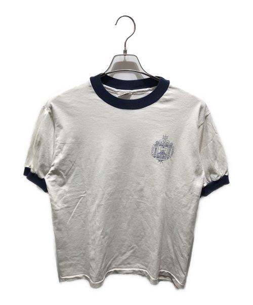 US NAVAL ACADEMY STORE（ユーエス ノーバル アカデミー ストア）US NAVAL ACADEMY STORE (ユーエス ノーバル アカデミー ストア) リンガーTシャツ ホワイト サイズ:Mの古着・服飾アイテム