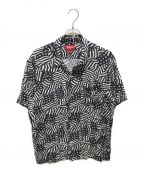 SUPREMEシュプリーム）の古着「Flags Rayon S/S Shirt」｜ホワイト×ブラック