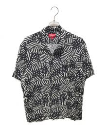 SUPREME（シュプリーム）の古着「Flags Rayon S/S Shirt」｜ホワイト×ブラック