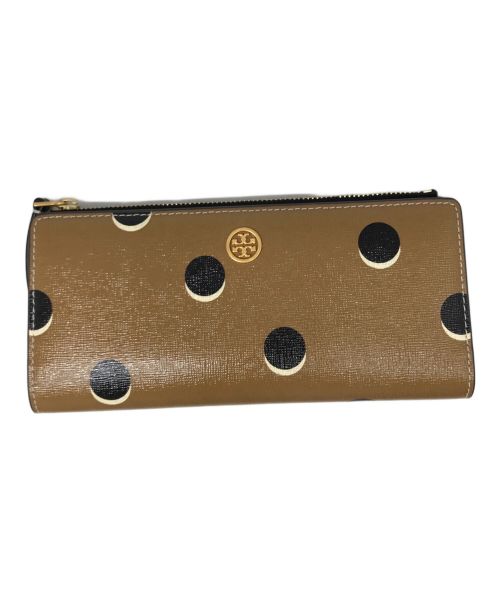 TORY BURCH（トリーバーチ）TORY BURCH (トリーバーチ) ROBINSON DOTTED MINI WALLET 153091 ベージュの古着・服飾アイテム