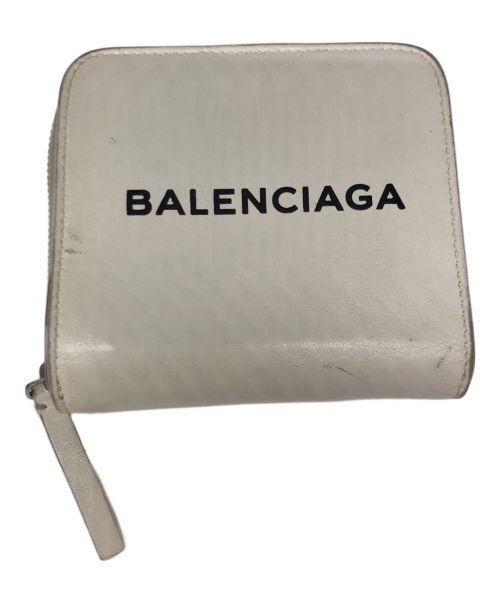 BALENCIAGA（バレンシアガ）BALENCIAGA (バレンシアガ) 2つ折り財布　490618 ホワイトの古着・服飾アイテム