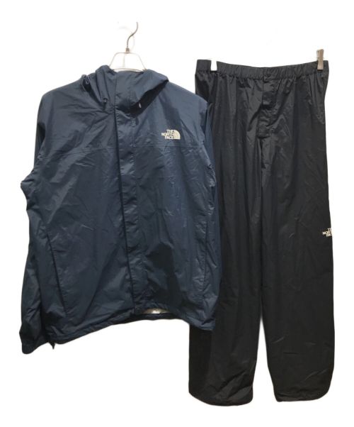 THE NORTH FACE（ザ ノース フェイス）THE NORTH FACE (ザ ノース フェイス) Hyvent Raintex Rainsuit　NP61916 ネイビー×ブラック サイズ:Lの古着・服飾アイテム