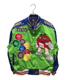 JH Design×M&M（ジェイエイチデザイン×エムアンドエム）の古着「レーシングジャケット」｜グリーン×ブルー