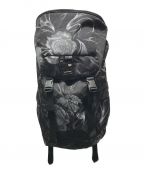 Yohji Yamamoto pour homme×New Eraヨウジヤマモト プールオム×ニューエラ）の古着「SKULL ROSE RUCKSACK2 ALL PRINT　HG-I55-660　 22SS」｜ブラック