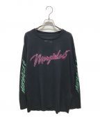 MM6 Maison Margielaエムエムシックス メゾンマルジェラ）の古着「ロングスリーブTシャツ　S52GC0170　 20SS」｜ブラック