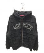 SUPREMEシュプリーム）の古着「Reverse Patchwork Zip Up Hoodie」｜ブラック