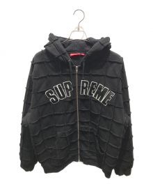 SUPREME（シュプリーム）の古着「Reverse Patchwork Zip Up Hoodie」｜ブラック