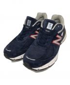 NEW BALANCEニューバランス）の古着「990V4　M990BR4」｜ネイビー