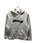 stussy（ステューシー）の古着「パイルロゴフーディ」｜ホワイト