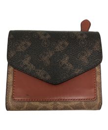 COACH（コーチ）の古着「WYN SMALL WALLET　C3160」｜ブラウン