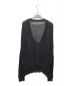 Knuth Marf (クヌースマーフ) Uneck fringe mesh knit ブラック サイズ:FREE：8000円