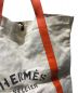 中古・古着 HERMES (エルメス) トートバッグ アイボリー×オレンジ：8000円