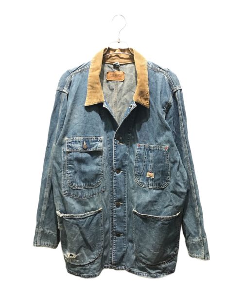 LEVI'S（リーバイス）LEVI'S (リーバイス) コーデュロイカラーカバーオール70742-21　USA製 インディゴ サイズ:40の古着・服飾アイテム