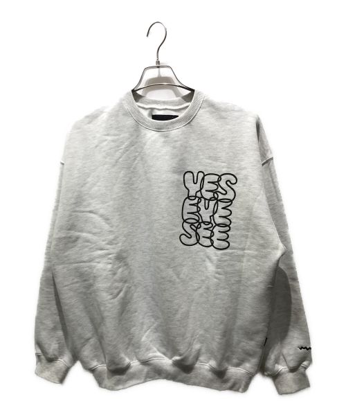 YESEYESEE（イエスアイシー）YESEYESEE (イエスアイシー) C-Logo Sweatshirt グレー サイズ:Mの古着・服飾アイテム