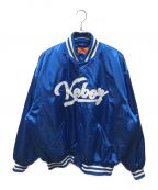 KEBOZケボズ）の古着「SATIN VARSITY JACKET」｜ブルー