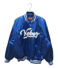 KEBOZ（ケボズ）の古着「SATIN VARSITY JACKET」｜ブルー