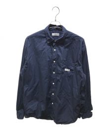 CAHLUMN（カウラム）の古着「Magazine Pocket Broad Shirt　1001390900001」｜ネイビー