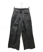 JOHN LAWRENCE SULLIVANジョンローレンスサリバン）の古着「rigid denim wide pants　JLSW-01-L」｜グレー