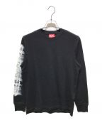 DIESELディーゼル）の古着「T-JUST-LS-SLITS-N2 T-SHIRT　A12272」｜ブラック