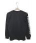 DIESEL (ディーゼル) T-JUST-LS-SLITS-N2 T-SHIRT　A12272 ブラック サイズ:S 未使用品：9000円