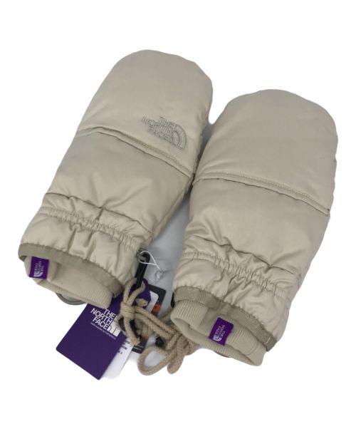 THE NORTHFACE PURPLELABEL（ザ・ノースフェイス パープルレーベル）THE NORTHFACE PURPLELABEL (ザ・ノースフェイス パープルレーベル) Lightweight Twill Mountain Down Glove Light Beige　NN8257N アイボリー 未使用品の古着・服飾アイテム