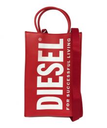 DIESEL（ディーゼル）の古着「2WAYロゴバッグ」｜レッド