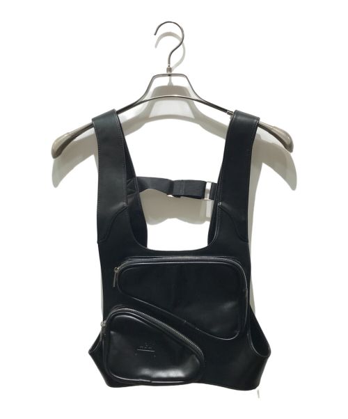 A-COLD-WALL（ア・コールド・ウォール）A-COLD-WALL (ア・コールド・ウォール) 3D POCKET LEATHER HARNESS　970346 ブラック サイズ:記載なしの為実寸参照の古着・服飾アイテム